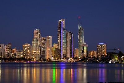 夜景がきれいに撮れる場所 From Gold Coast